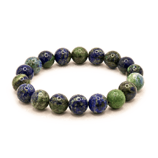 Azurite chrysocolla bracelet 10mm
