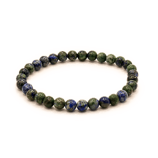 Azurite chrysocolla bracelet 6mm