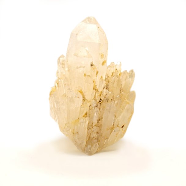 Bergkristall Kristallspitze mit Eisen 69g
