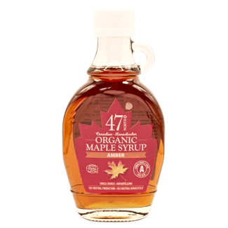 Organic Maple Syrup Light Amber Canadian 250ml, 47° North