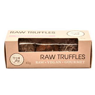 Organic raw chocolate truffle strawberry orange, My Raw Joy