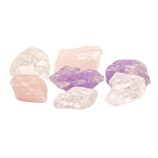 Miscela di gemme per l'acqua potabile Quarzo rosa Ametista Cristallo di rocca