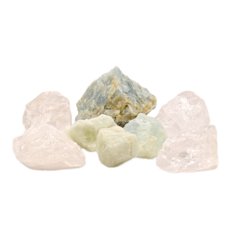 Eau aux pierres précieuses Pierres précieuses pour l'eau potable Aigue-marine Cristal de roche