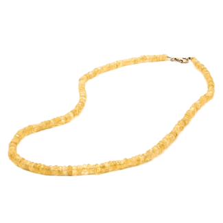 Gold beryl necklace faceted 4.5mm