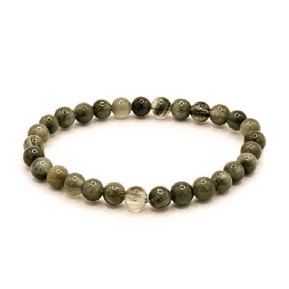 Green tourmaline quartz bracelet 6mm