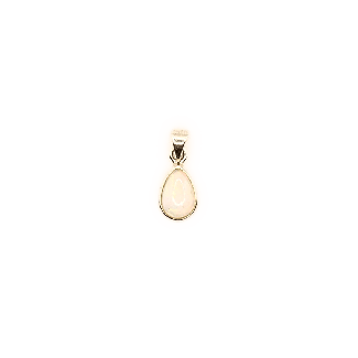 Pendentif opale blanche cabochon