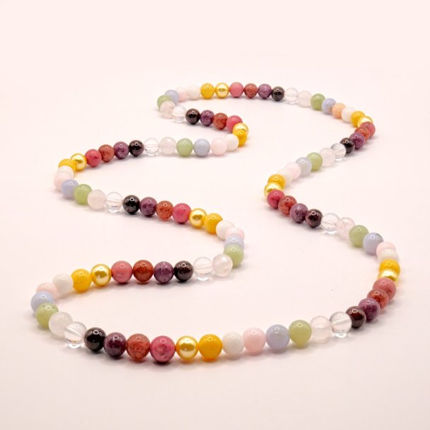 Regenbogen Mala Halskette 108 Perlen fürs Leben