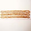 Bernstein Splitter Halskette naturfarben 60 cm