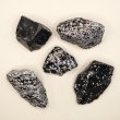 Schneeflocken Obsidian Rohsteine