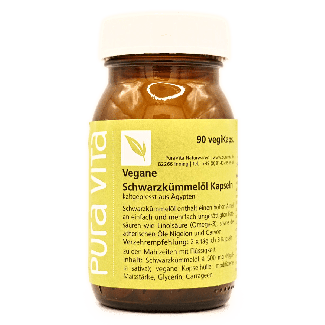 Black cumin oil 90 capsules vegan, Pura Vita