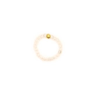 Anello di topazio bianco sfaccettato 3 mm