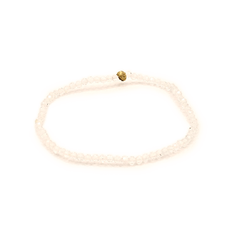 Bracelet de topaze blanche à facettes 3mm